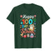 Happy 100th Day of School Colorful Owl Students Teacher T-Shirt