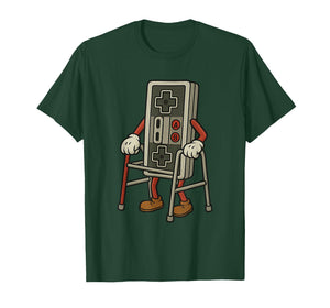 Funny Old Gamer Gaming Retro 80s 90s Video Game Old Gamer T-Shirt