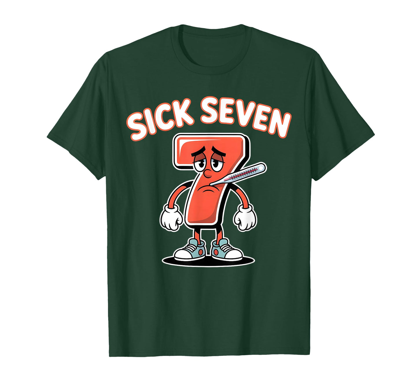 Sick Seven Meme Tee Six Seven Fun Wordplay T-Shirt