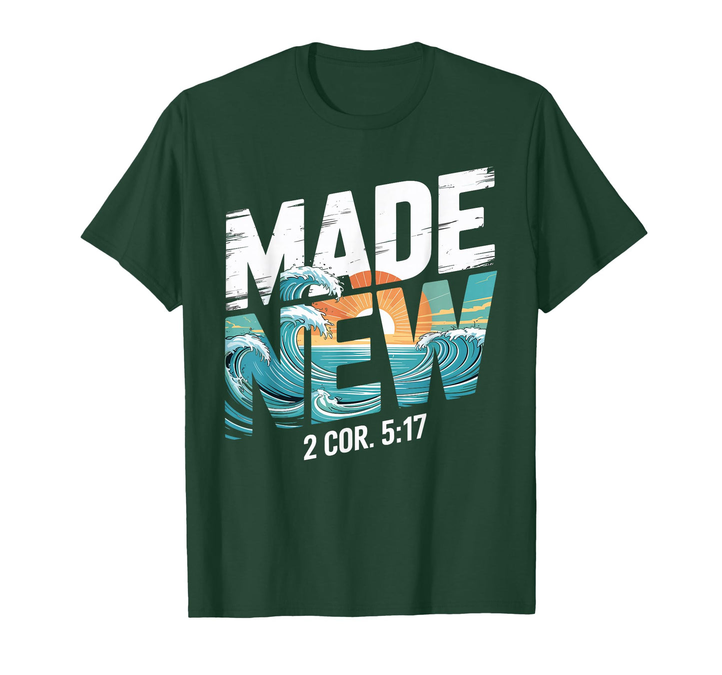 Made New Baptism Shirt Christian Shirts for Youth Baptized T-Shirt