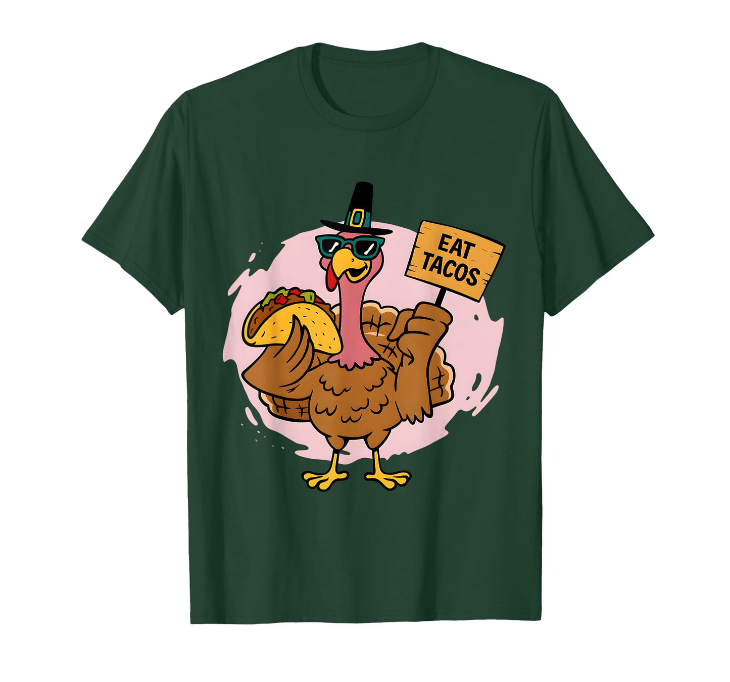 Save A Turkey Eat Tacos Funny Thanksgiving Men Women Kids T-Shirt