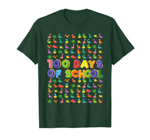 100 Days of School Dinosaur Lover Boy Toodler Kid T-Shirt