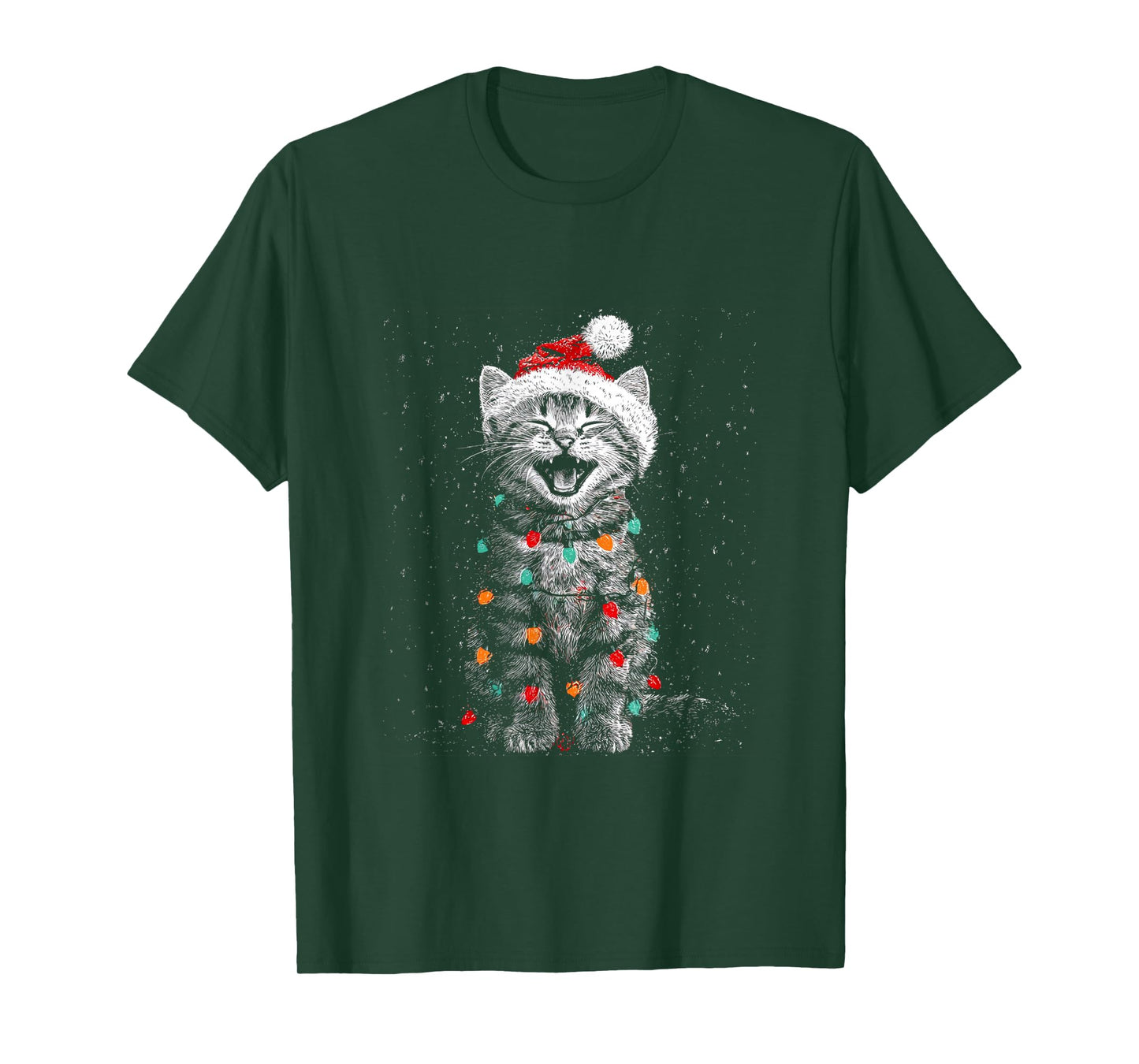 Christmas Funny Cat T-Shirt