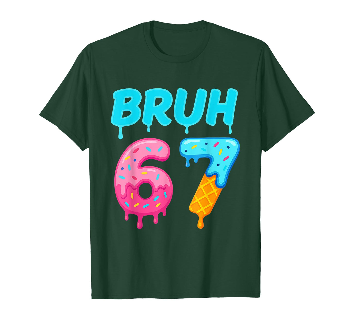Bruh 67 Drippy Ice Cream Donut Funny Essential T-Shirt