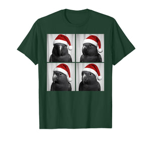 Funny Christmas Eclectus Parrot Santa Photo Booth T-Shirt