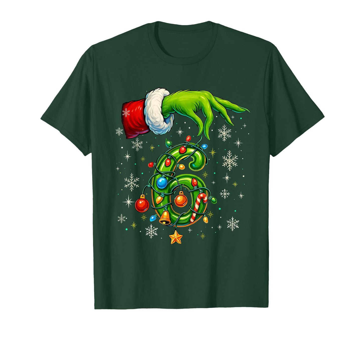 Six Seven 67 Meme Funny Christmas Couple Matching T-Shirt