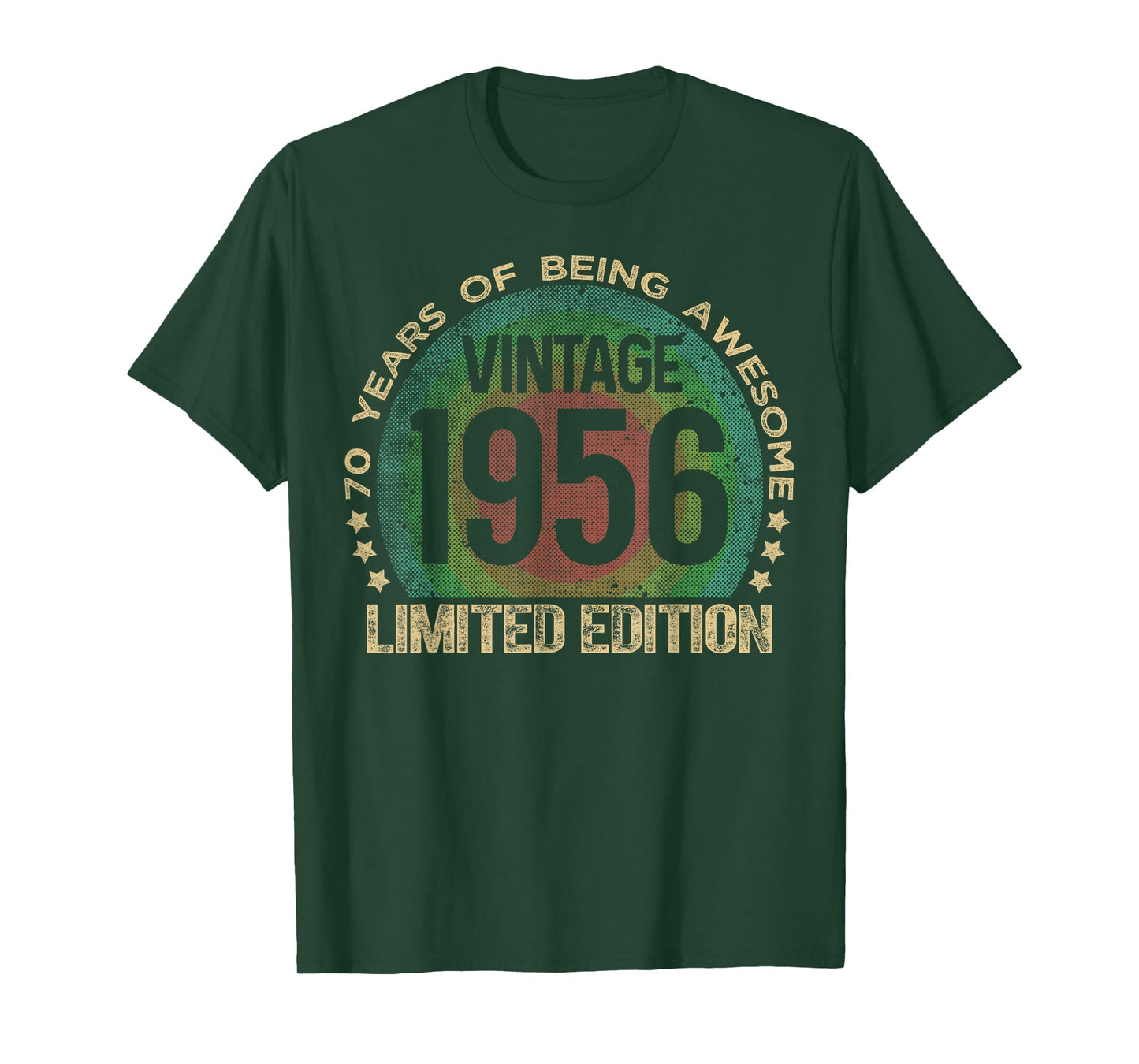 70 Year Old Gifts Vintage 1956 Limited Edition 70th Birthday T-Shirt