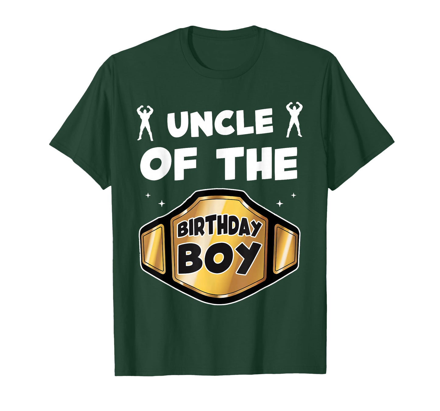 Uncle of The Birthday Boy Wrestling Belt Birthday Kids Boys T-Shirt