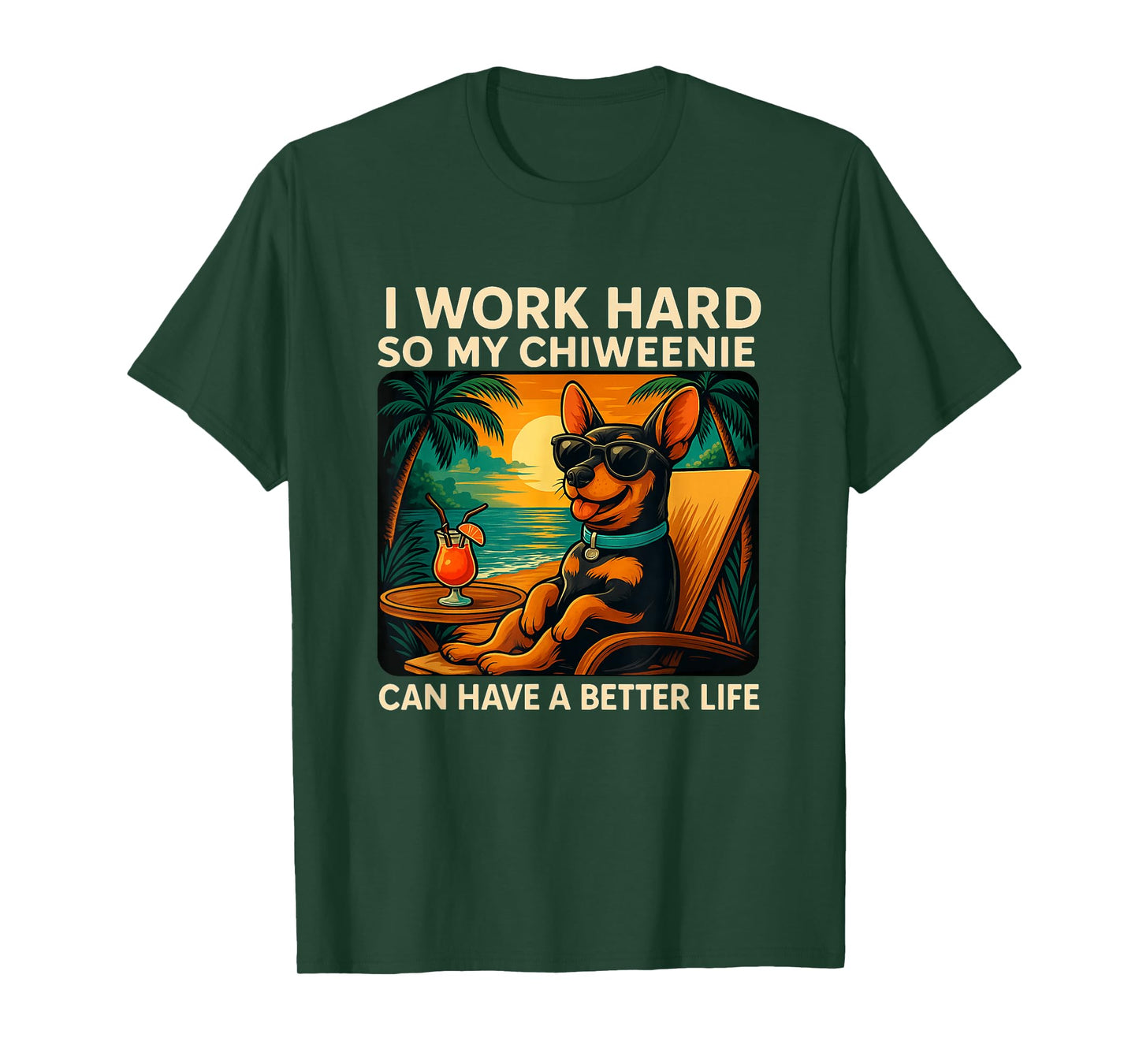 Funny Chiweenie Dog Design Chiweenie Lover T-Shirt