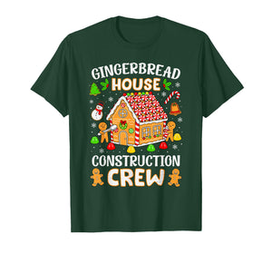 Gingerbread House Construction Crew Christmas Baking Holiday T-Shirt