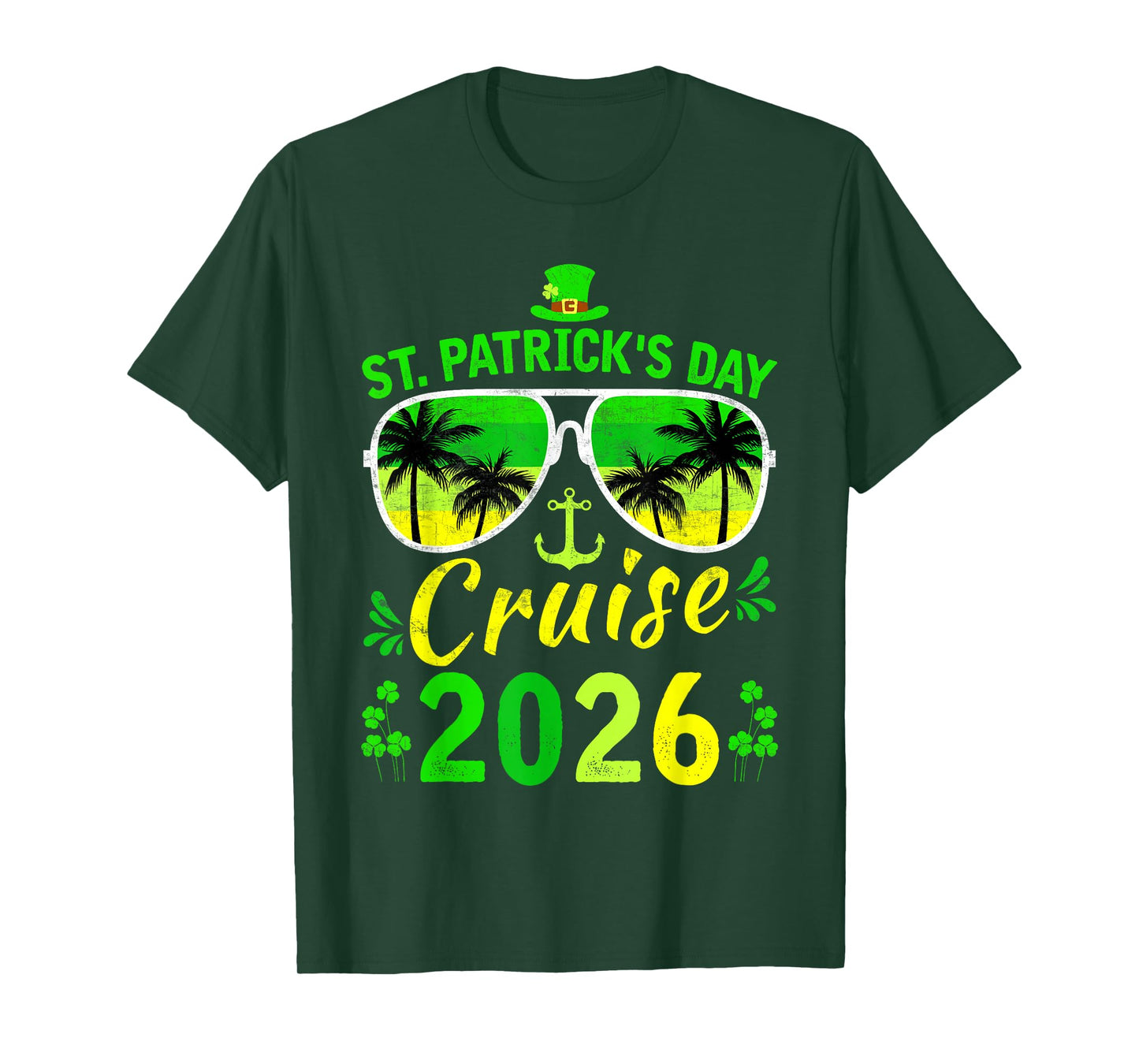 St Patrick's Day Cruise 2026 Funny Family Matching T-Shirt