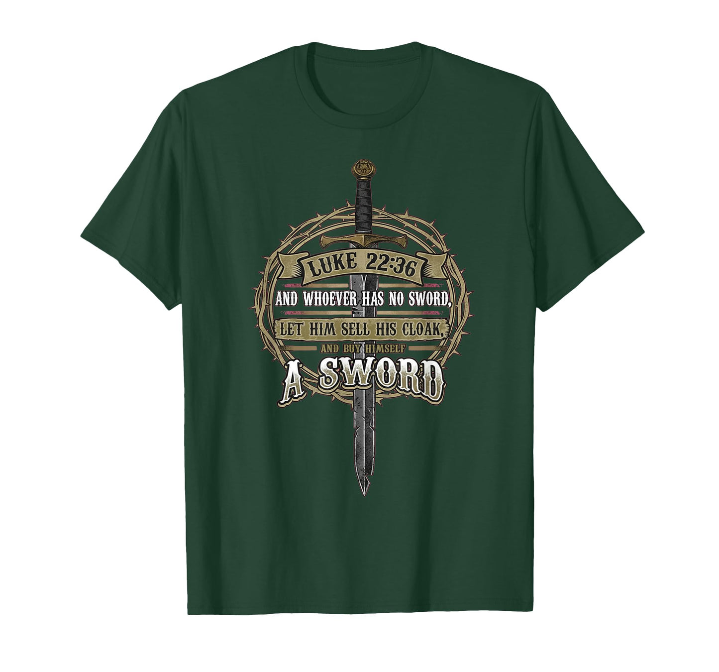 Luke 22:36 Bible Christian Second Amendment T-Shirt