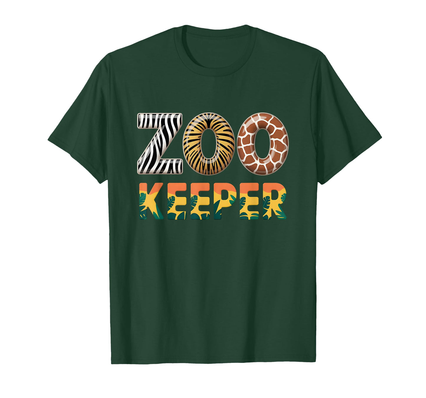 Zoo Keeper Costume Adult Halloween Party Safari Zookeeper T-Shirt