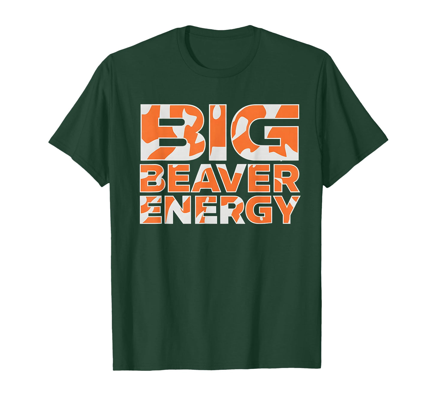Big Beaver Energy Camo Orange T-Shirt