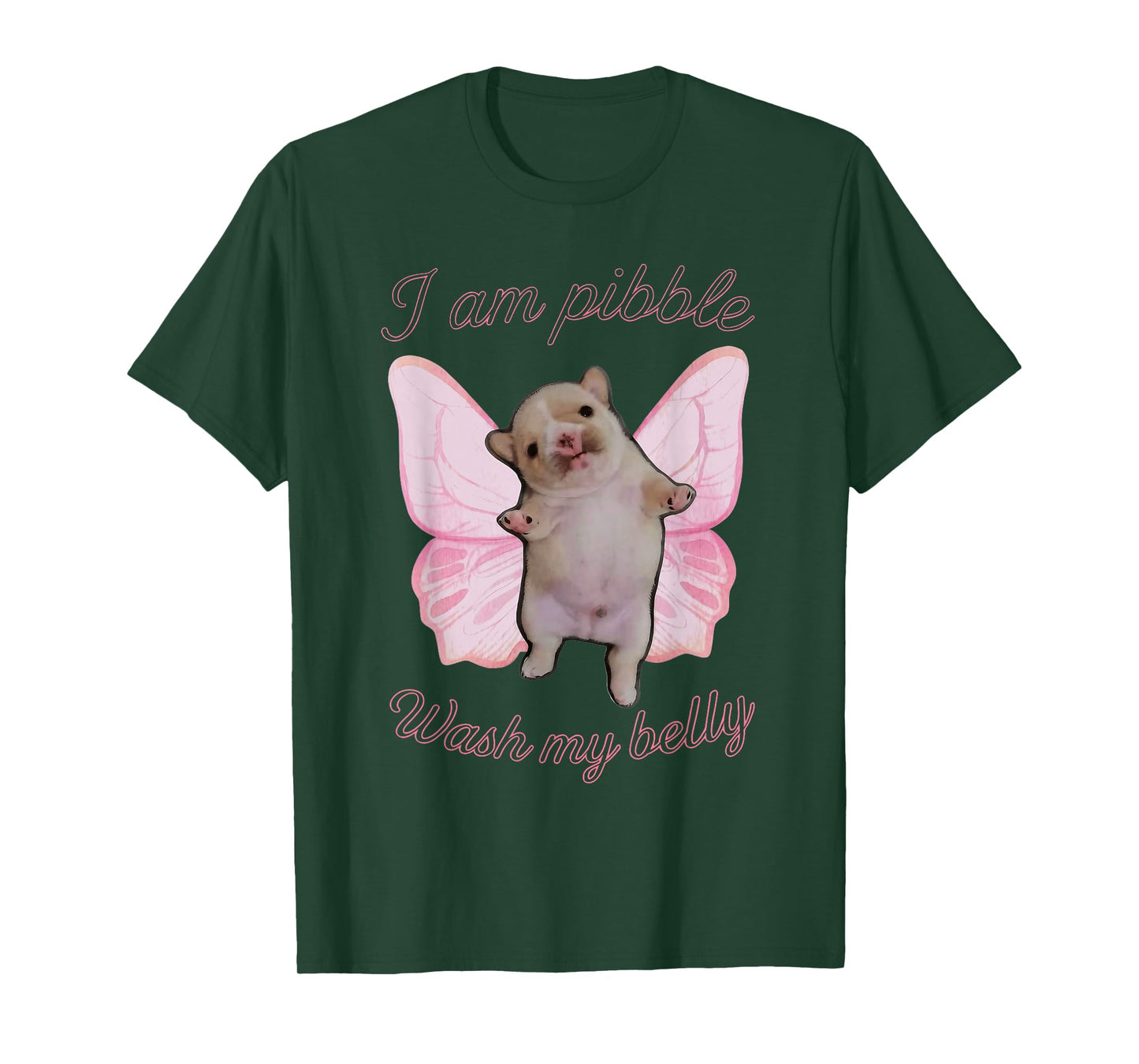 I Am Pibble Wash My Belly Pibble Meme Funny Dog Brainrot T-Shirt