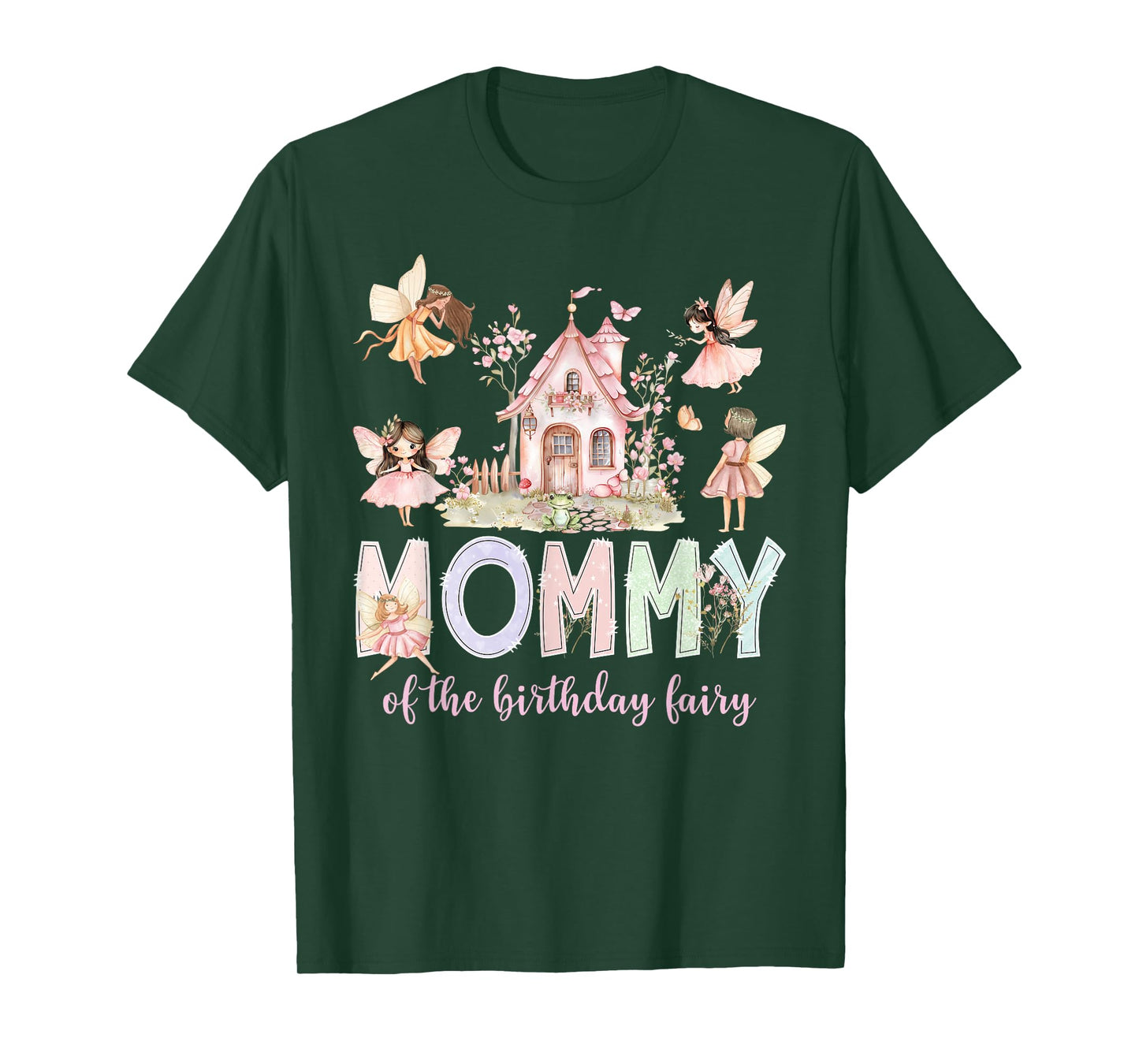 Mommy of The Birthday Fairy Girl Magical Family Matching T-Shirt