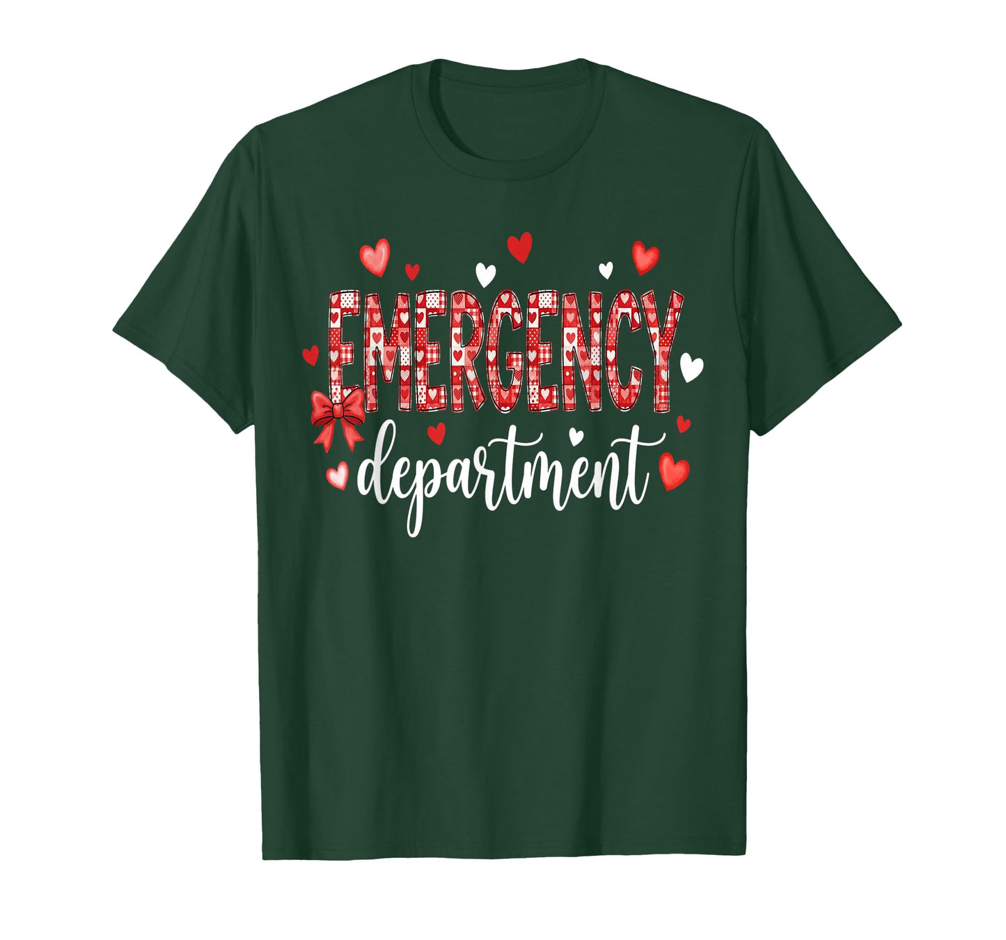 Cute Emergency Department Valentine ER Valentines Nurse T-Shirt