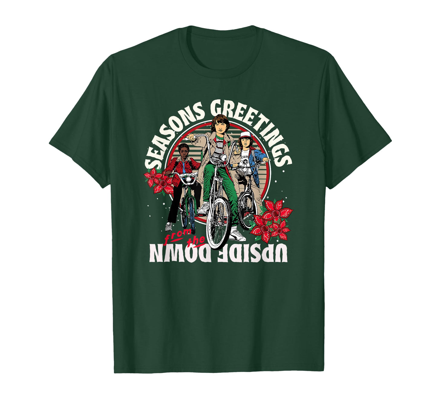 Stranger Things Christmas Greetings from The Upside Down T-Shirt