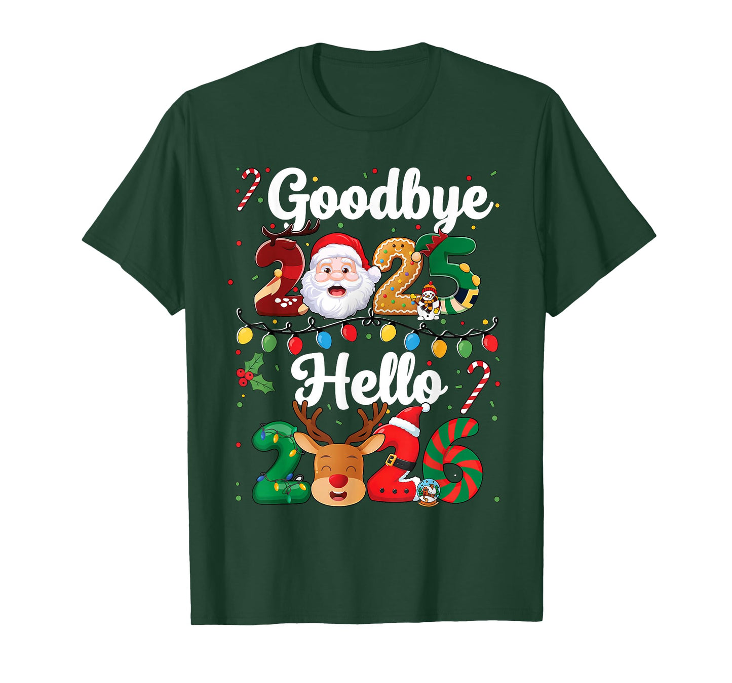 Happy New Year 2026 Goodbye 2025 Hello 2026 Men Women Kids T-Shirt