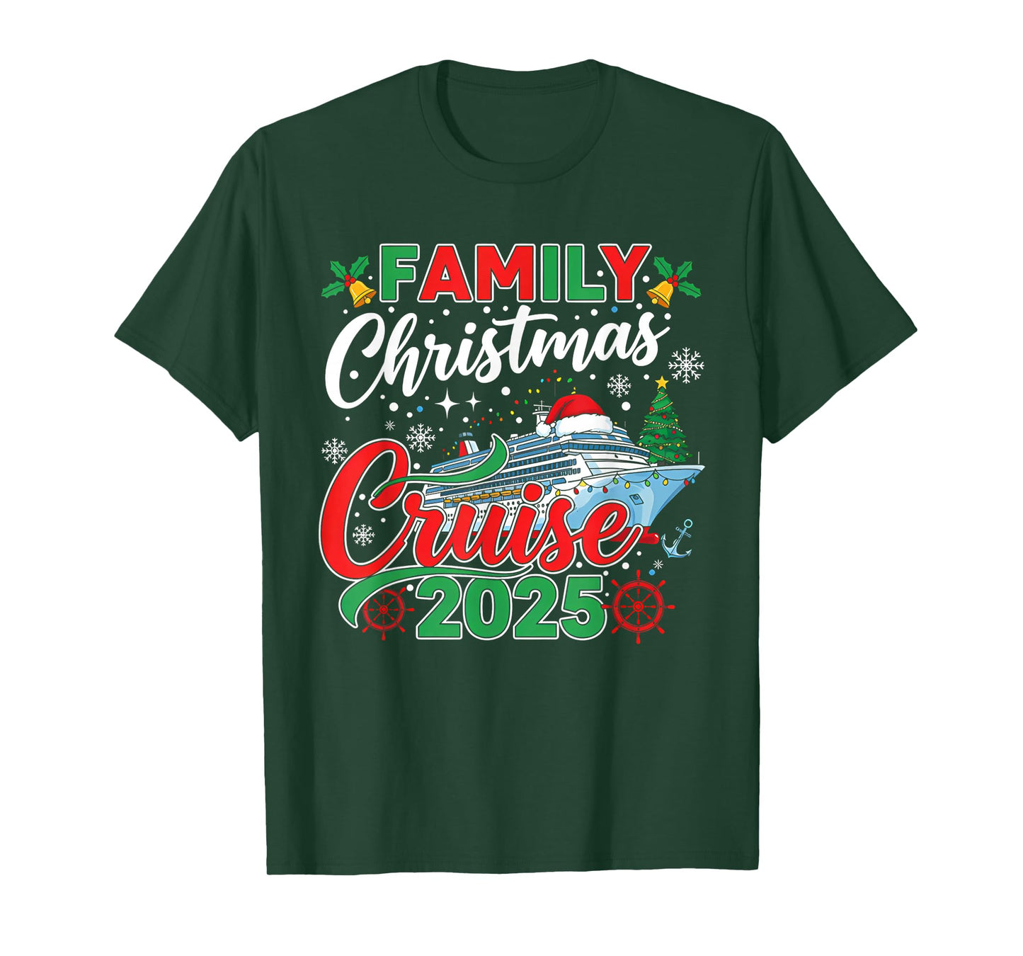 Family Christmas Cruise 2025 Matching Family Cruise Xmas T-Shirt
