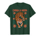 Fierce Chinga La Migra Jaguar Design Floral T-Shirt