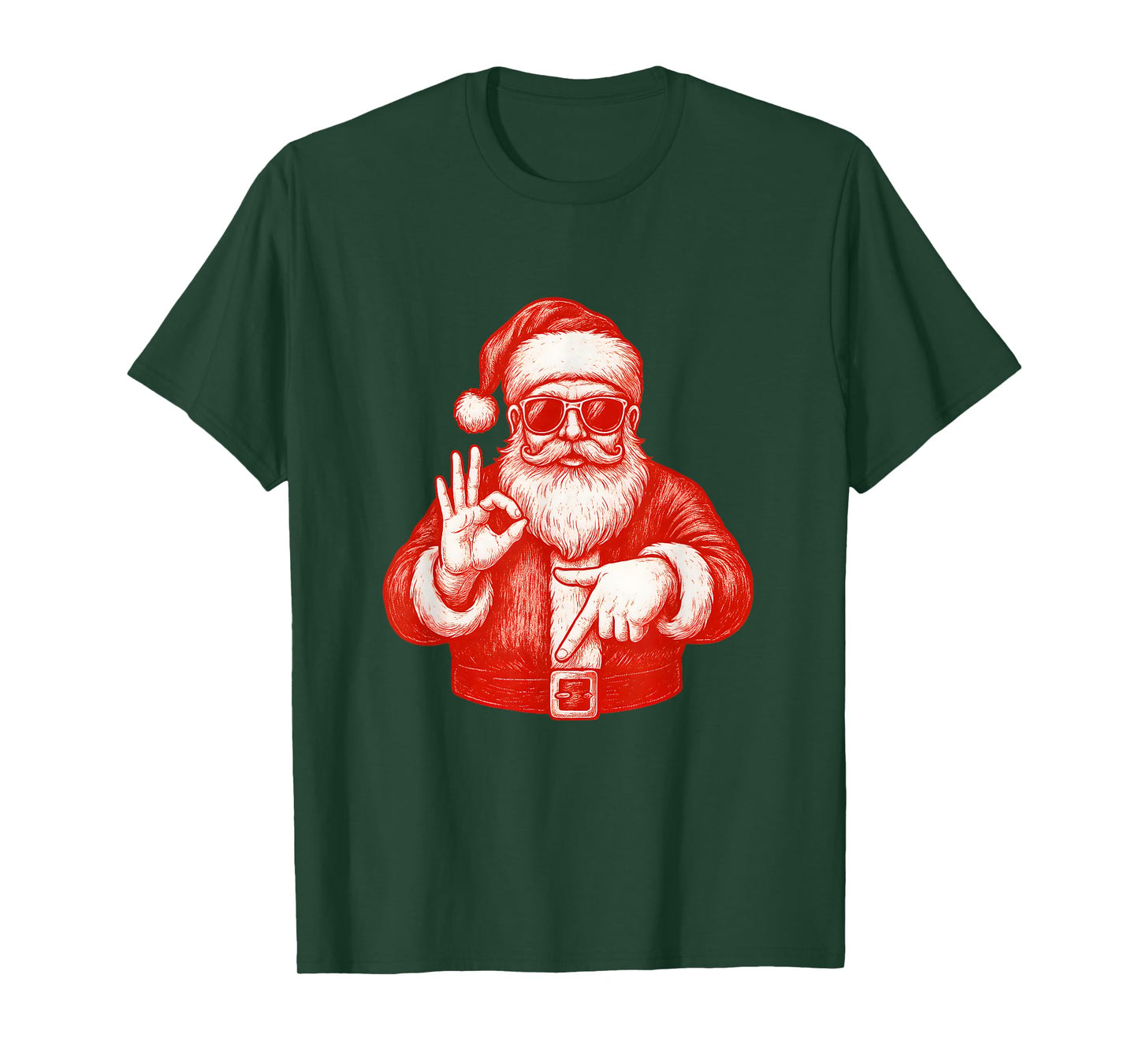 Funny Santa 6 7 Meme Design | Christmas Math Humor T-Shirt