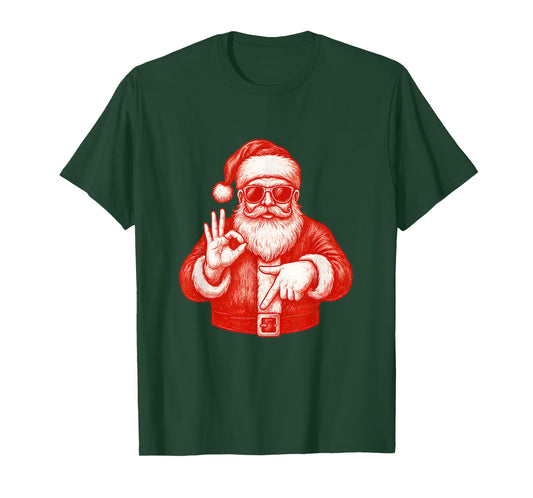 Funny Santa 6 7 Meme Design | Christmas Math Humor T-Shirt