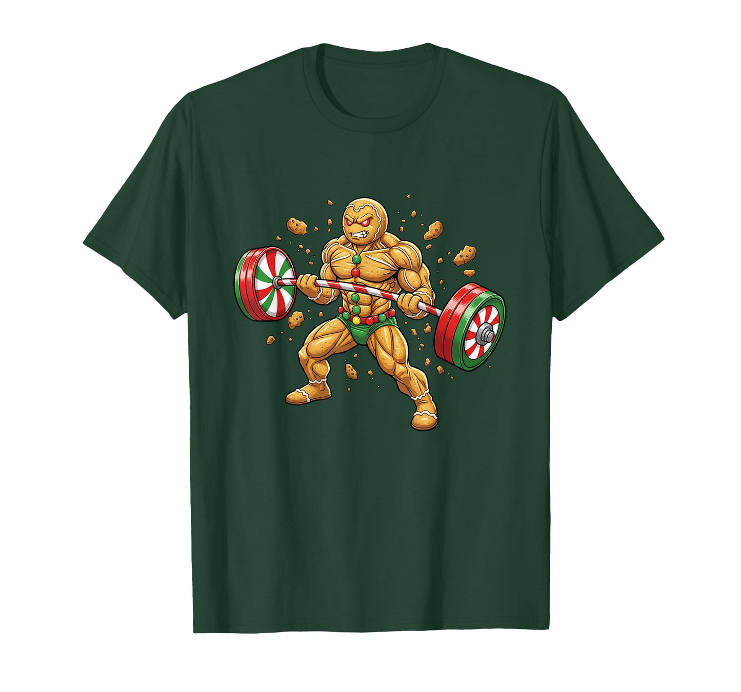 Christmas Gym Gingerbread Gingershred Xmas Workout Men Women T-Shirt