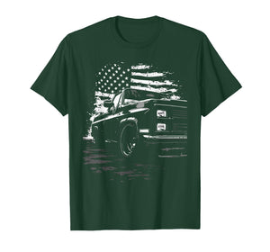 1980's Squarebody Truck Silhouette Patriotic USA C10 / K10 T-Shirt