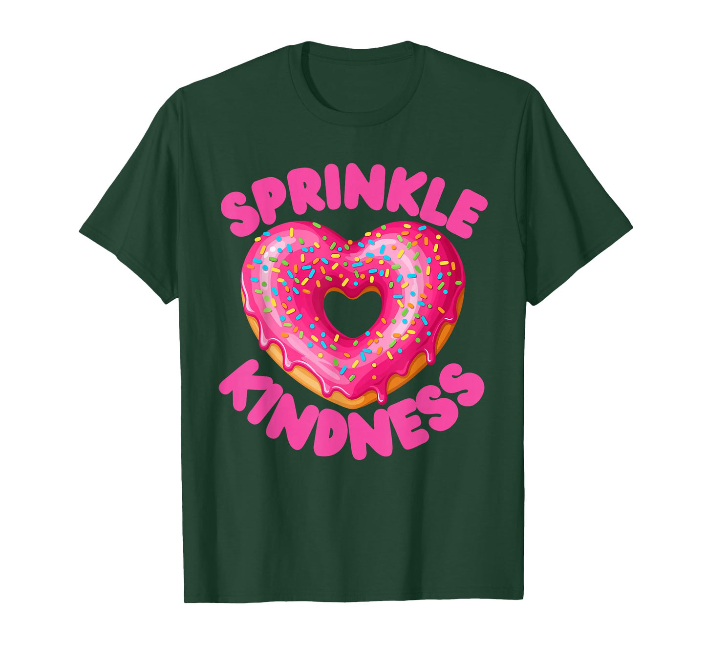 Sprinkle Kindness Heart Doughnut Boy Girl Food Donut Squad T-Shirt