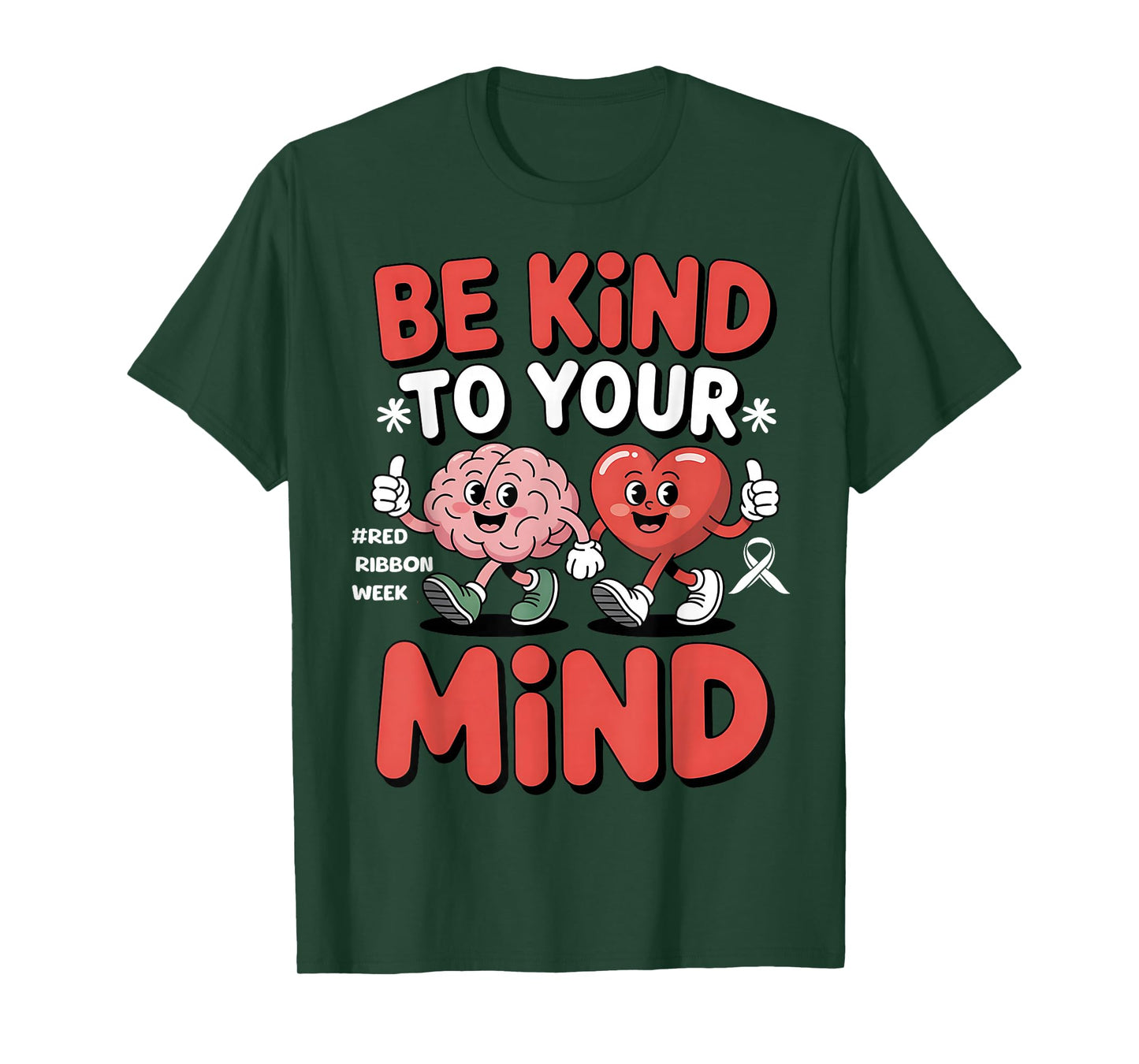 Kids in October We Wear Red Ribbon Week Awareness Cute T-Shirt