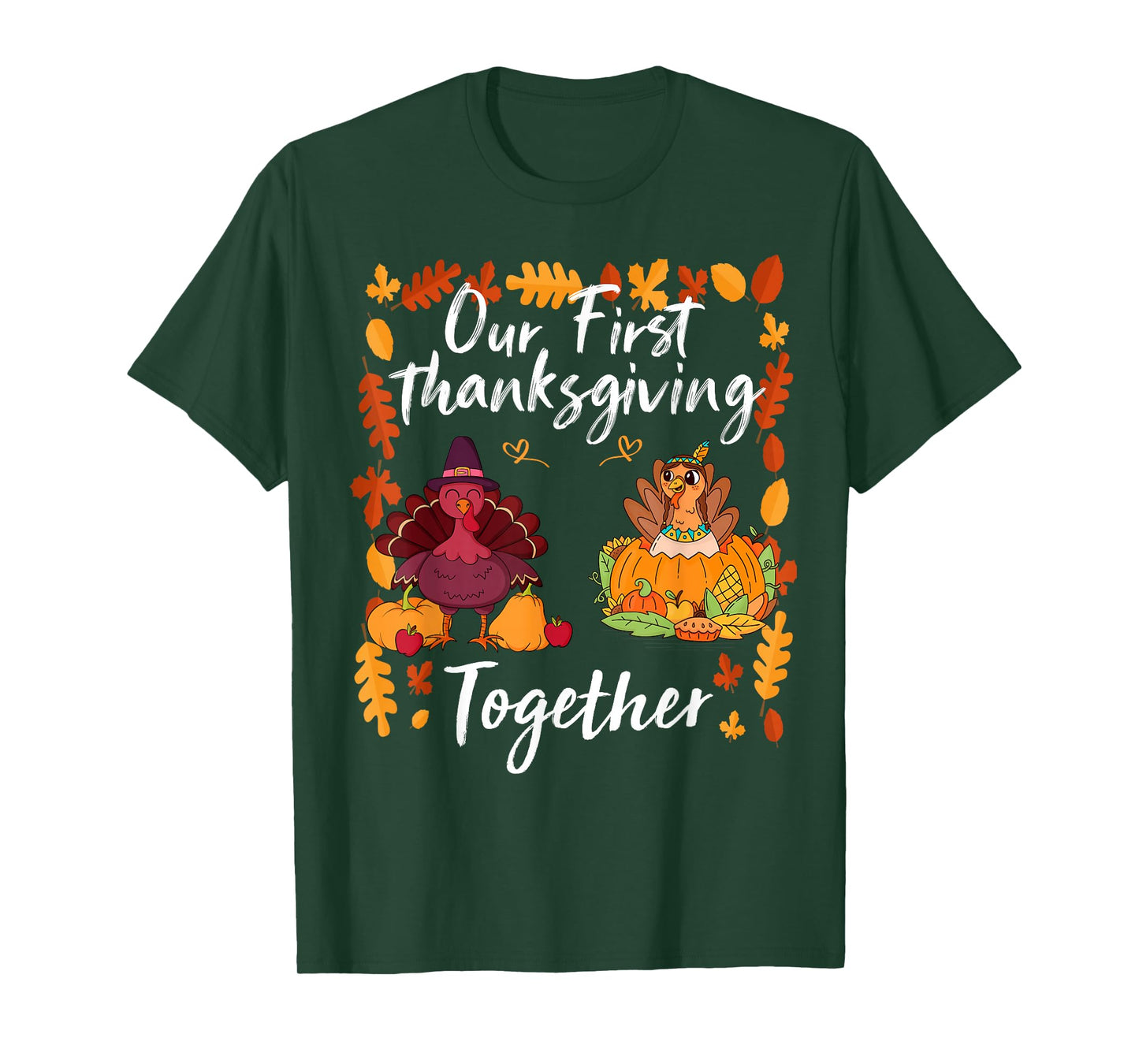 Our First Thanksgiving Together Matching Couple T-Shirt