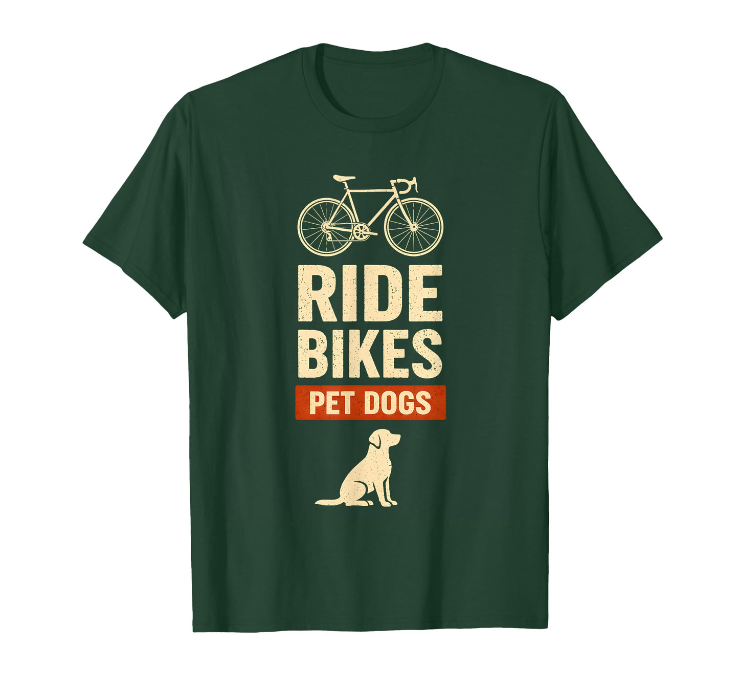 Ride Bikes Pet Dogs Bicycle Cycling Biking Dog Lover T-Shirt