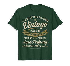 77th Birthday Gift Vintage 1949 Men Funny 77 Years Old 1949 T-Shirt