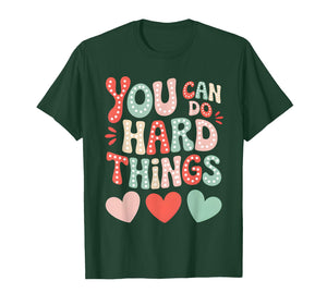 Groovy You Can Do Hard Things Test Day Teacher Women Kids T-Shirt