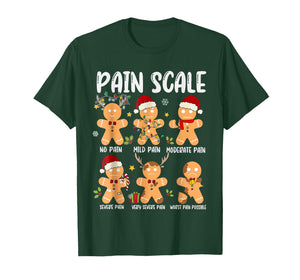 Pain Scale Gingerbread Trauma Nurse Christmas Nursing T-Shirt