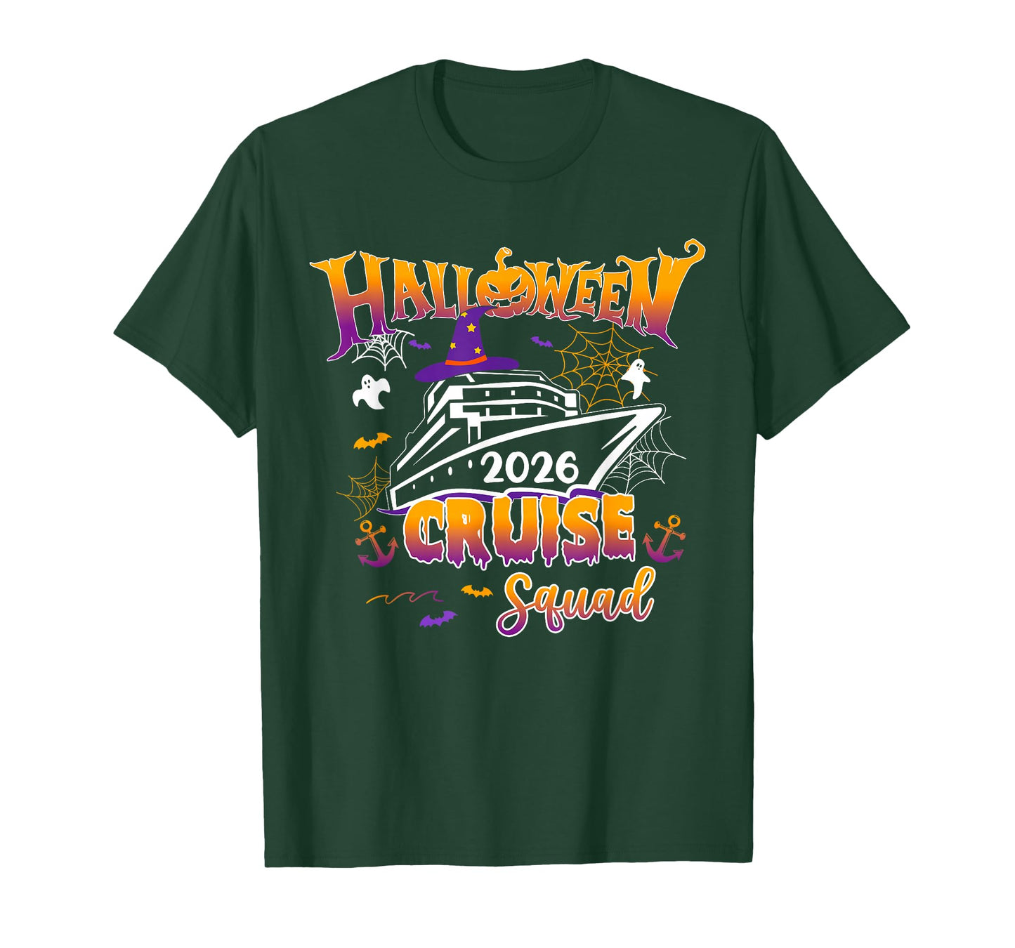 Halloween Cruise Squad 2026 Matching Family Cruising Crew T-Shirt