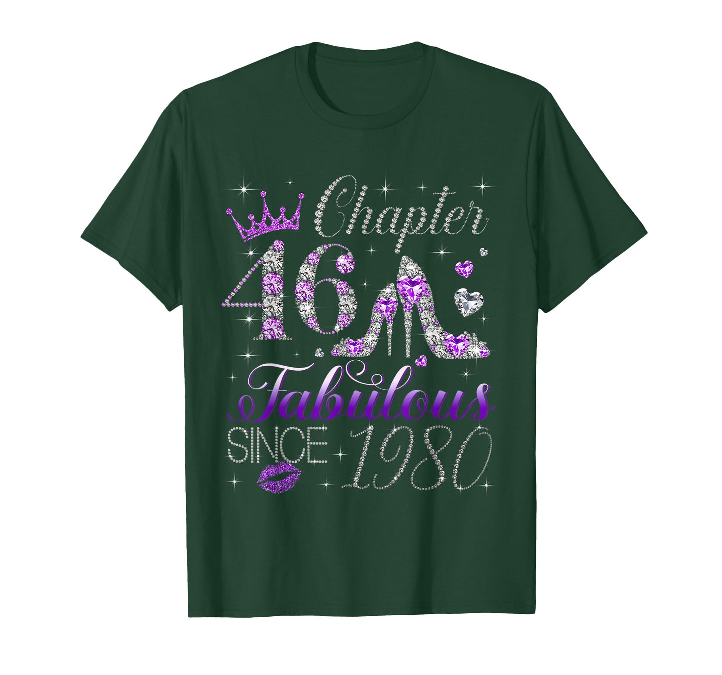 Chapter 46 Fabulous Since 1980 46Th Birthday Women Girls T-Shirt