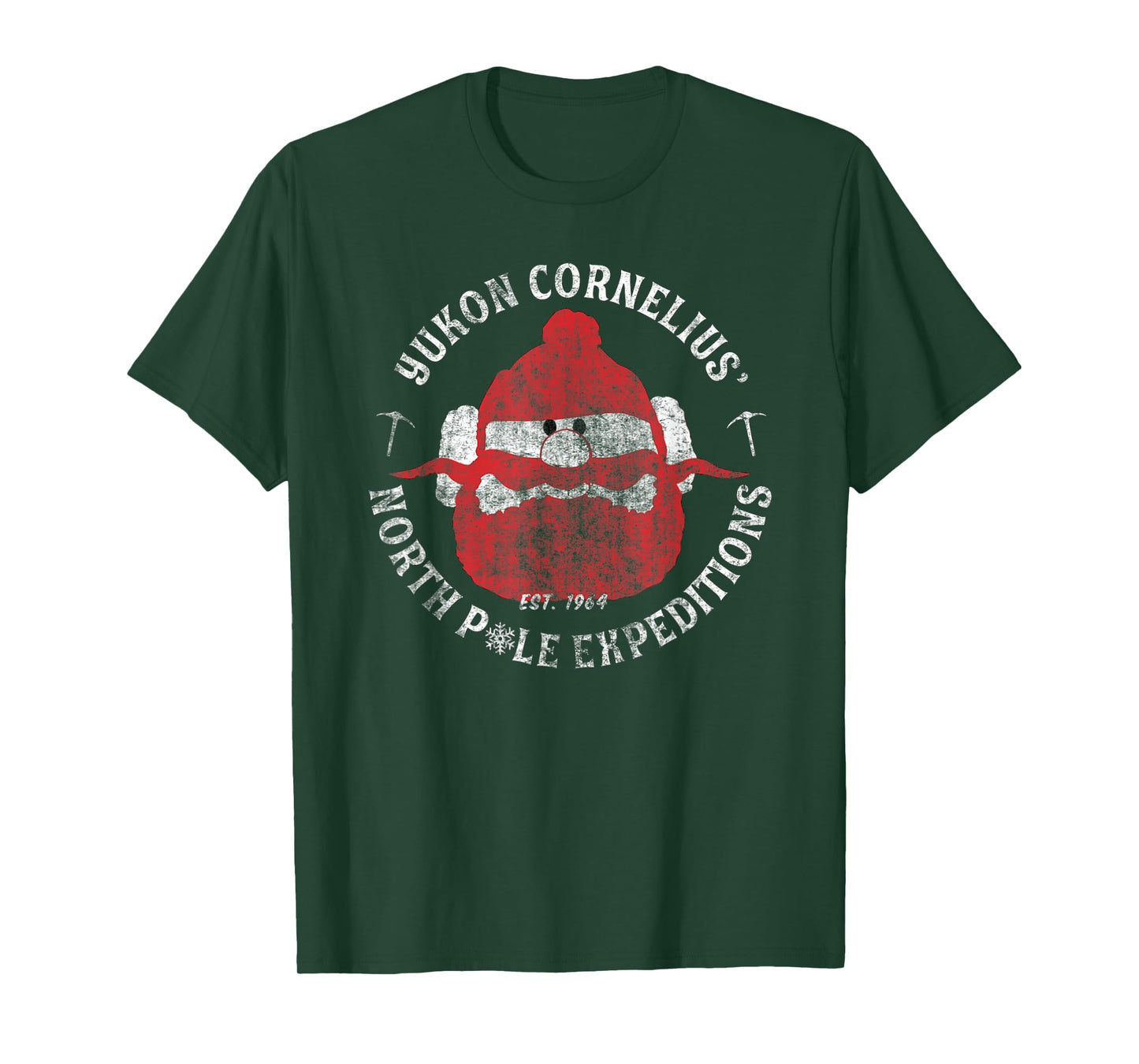 Christmas Explorer Vintage Throwback Cartoon T-Shirt