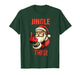 Jingle This Funny Santa Middle Finger Christmas Pajamas T-Shirt
