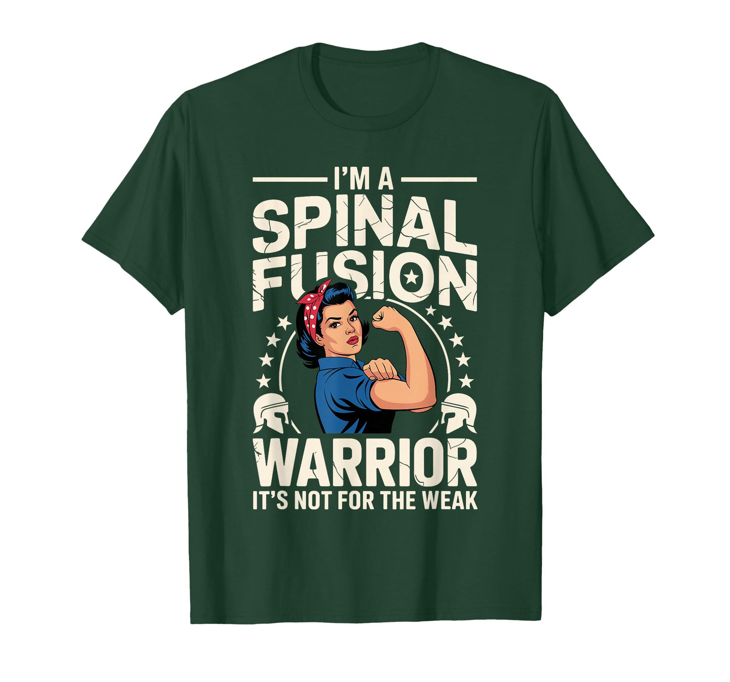 Spinal Fusion Art for Women Girls Scoliosis Spine Surgery T-Shirt
