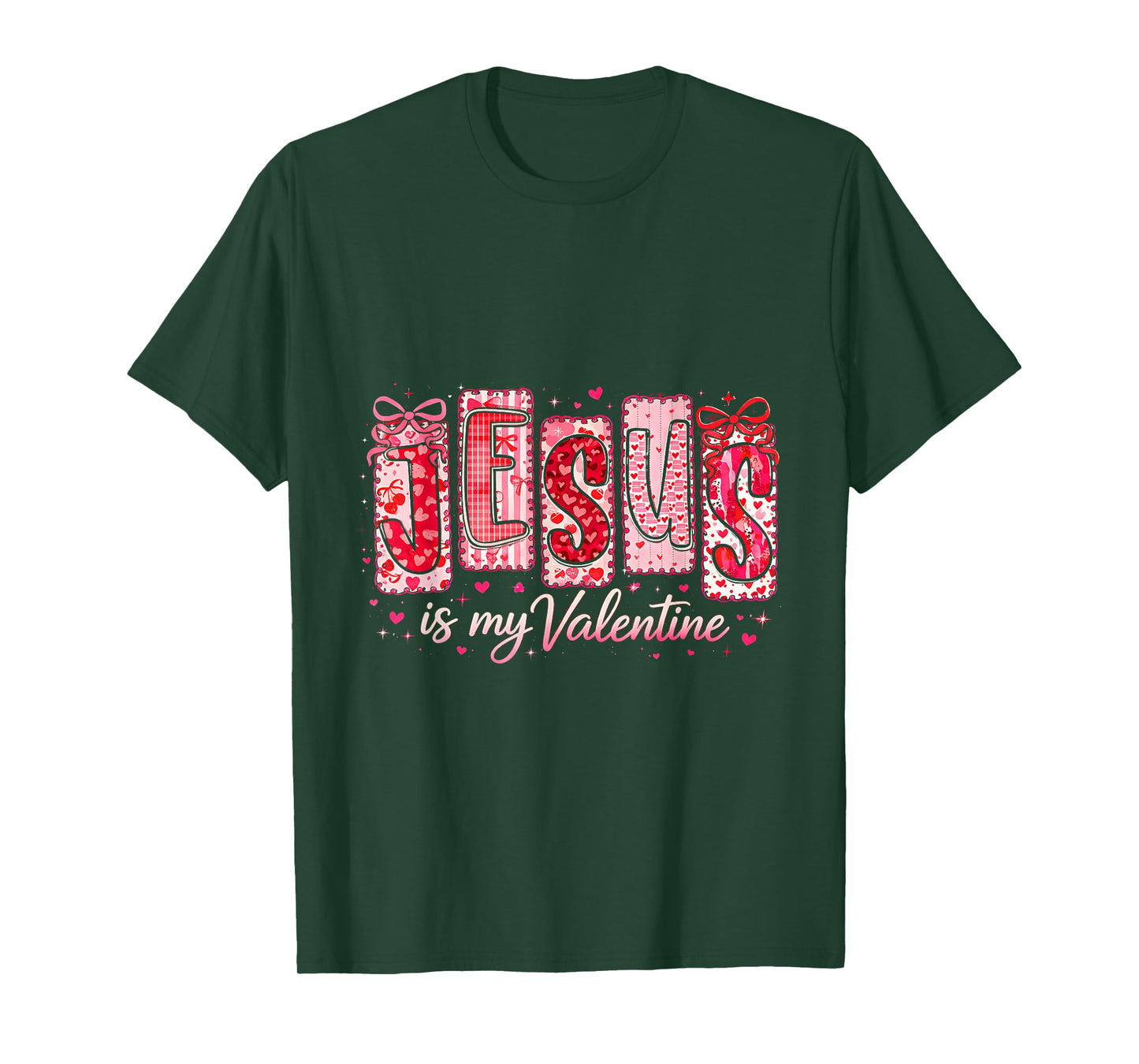 Jesus Loves Me God Religious Christian Valentine Coquette T-Shirt