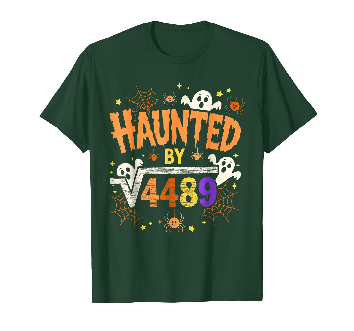 Funny Math Halloween Haunted by Square Root of 4489 Meme 67 T-Shirt