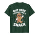Out Here Looking Like A Snack Gingerbread Man Christmas T-Shirt