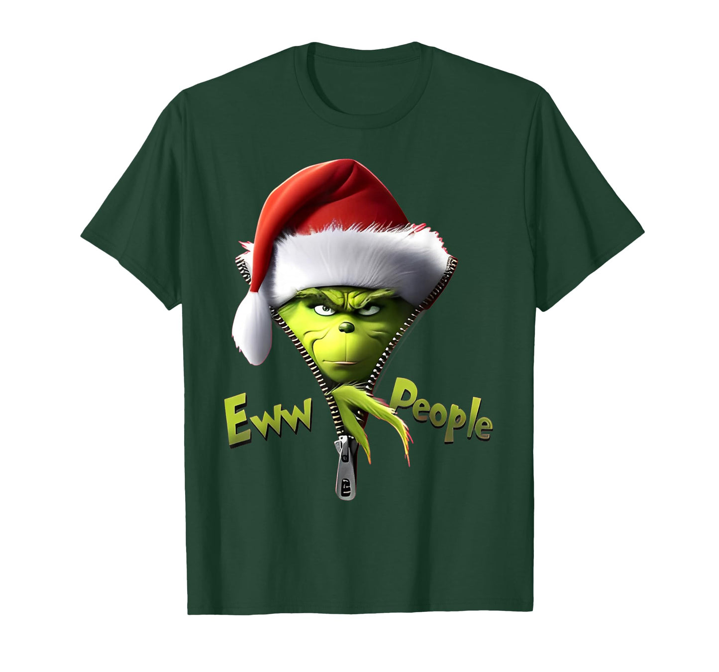 Eww, People Santa Hat Funny Christmas Mens Womens Kids T-Shirt