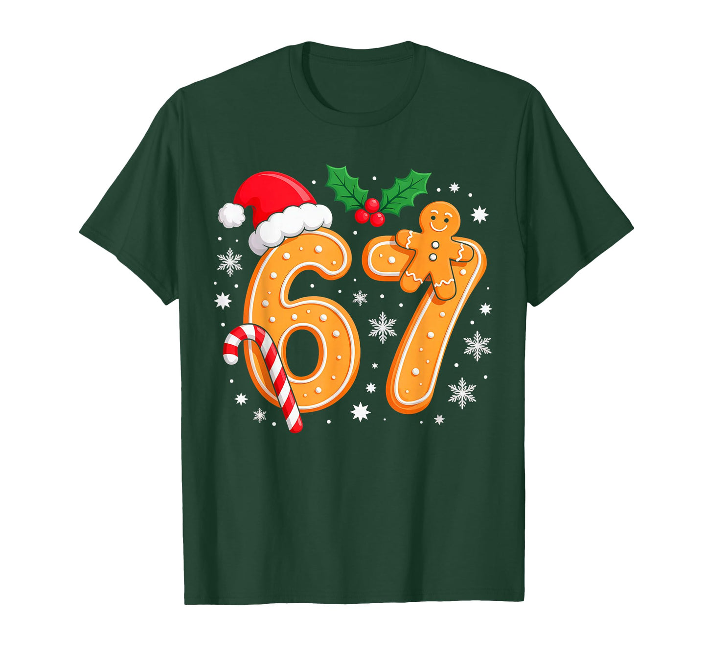 6 7 Meme Christmas 67 Six Seven Cookies Gingerbread T-Shirt