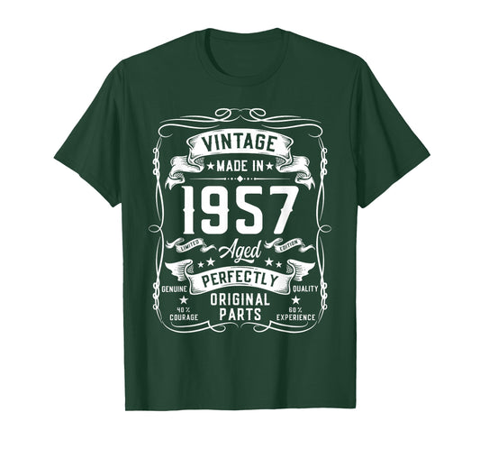 Vintage 1957 69yr 69th Birthday Gifts for Men 69 Years Old T-Shirt