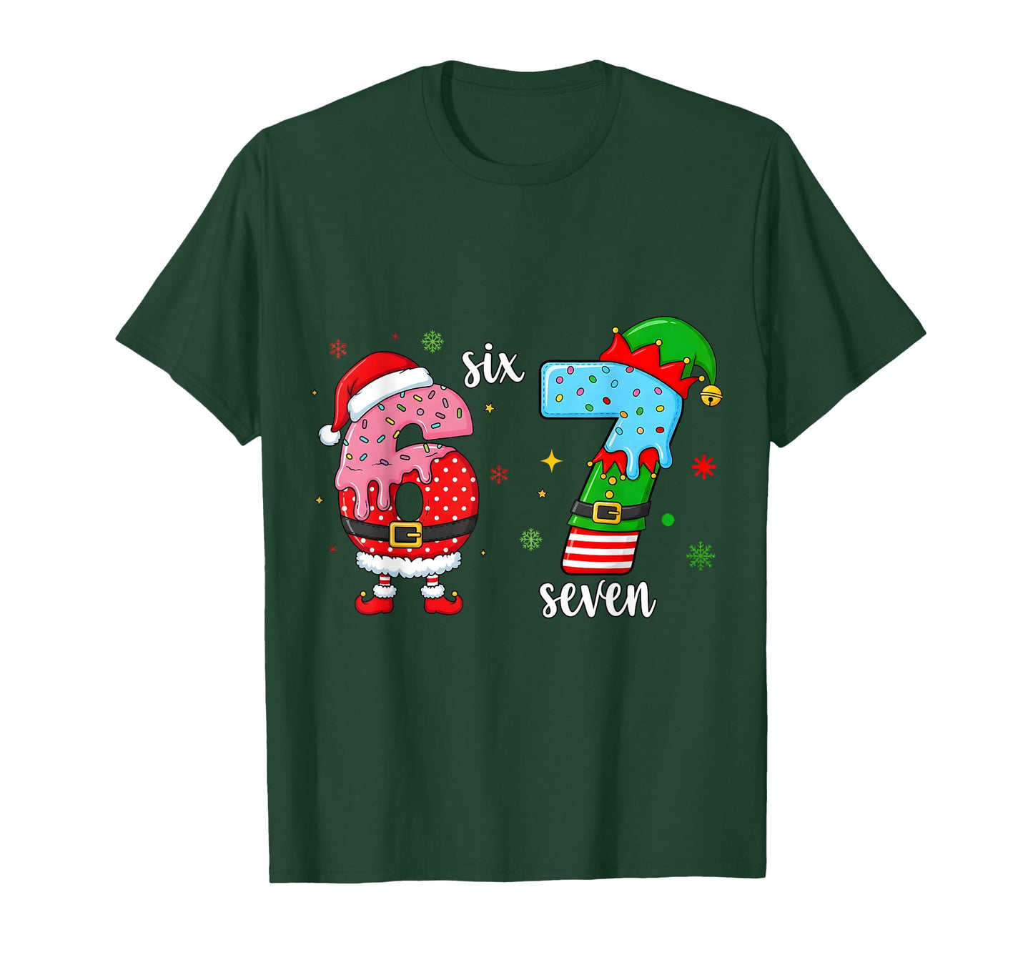 67 Meme Six Seven for Kids Boys Girls Christmas Ice Cream T-Shirt