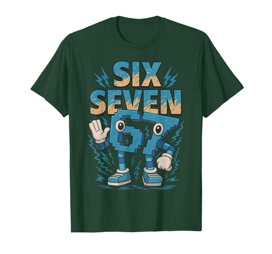 Kids Meme 67 Six Seven 6 7 Italian Brainrot T-Shirt