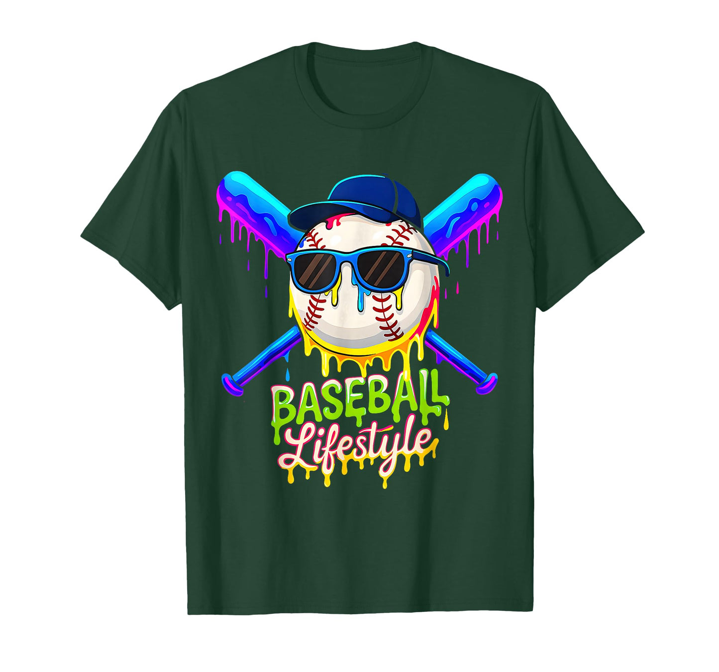Baseball Life Style 101 Apparel Youth Drip Baseball Boys Kid T-Shirt